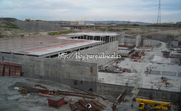 construcción del estanque de tormentas de butarque