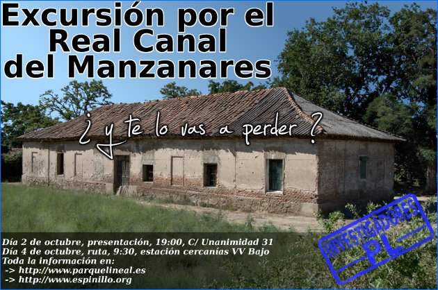 excursión real canal del manzanares tramo 2 parque lineal