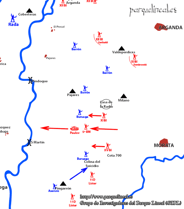 mapa batalla jarama mapa batalla jarama