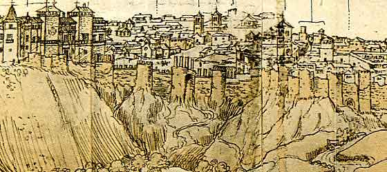 dibujo muralla árabe de MAdrid