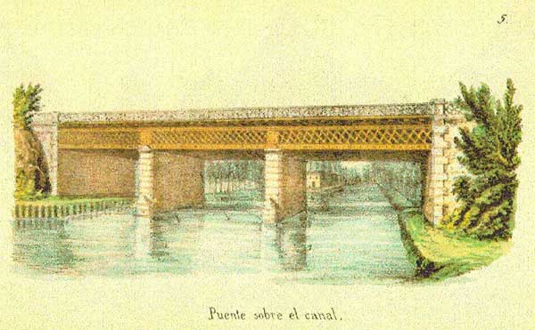 puente ferrocarril aranjuez sobre el canal del manzanares
