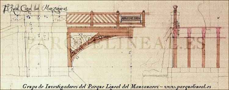 puente verde sobre el canal