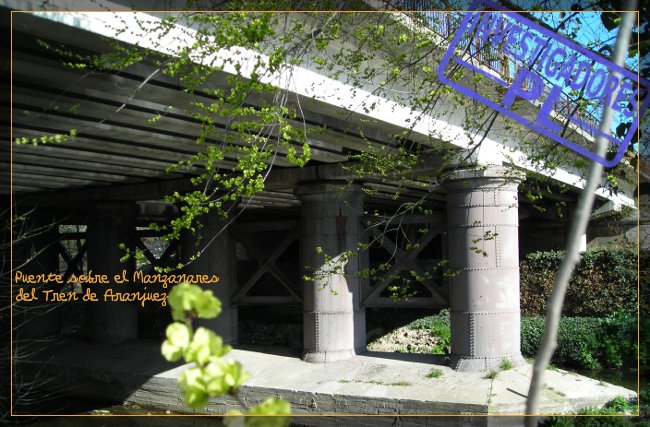 puente sobre el manzanares del tren de aranjuez