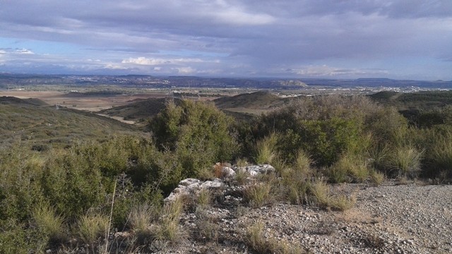 Perspectiva desde el observatorio del Col.Barrón en la Casa del Guarda del Monte de Pajares.