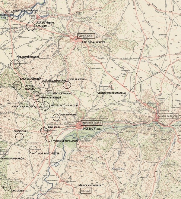 Toponimia de la batalla. Hitos geográficos.