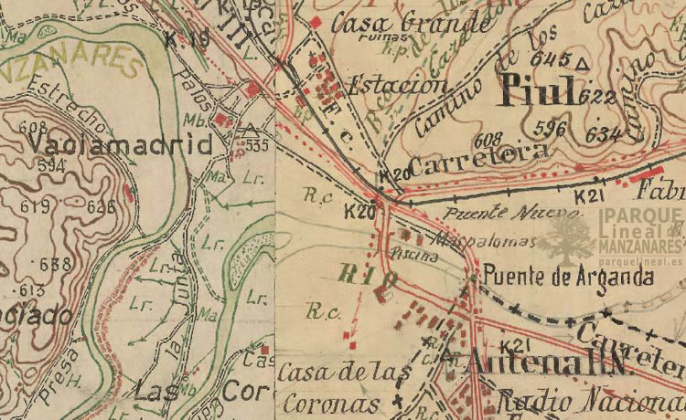 minuta cartográfica 1915-1960 vaciamadrid