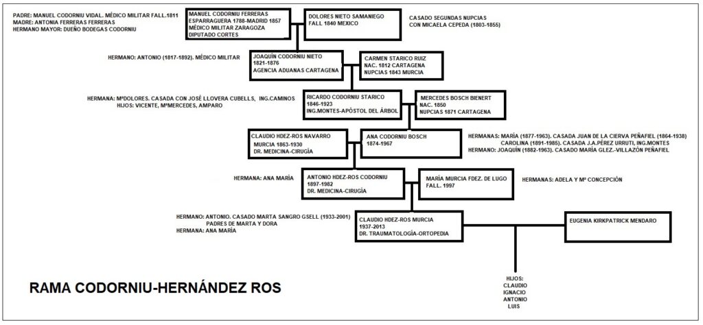 rama del árbol genealógico familiar